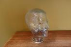 GLAZEN KOP (70’s, Nederland) – headset hoofd, Antiek en Kunst, Antiek | Glas en Kristal, Ophalen of Verzenden