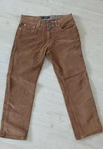 Mooie bruine ribbroek Pierre Cardin 5-pocketmodel, maat M/L, Maat 52/54 (L), Bruin, Pierre Cardin, Ophalen of Verzenden
