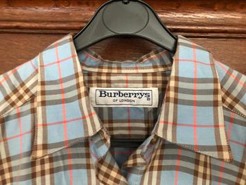Burberry shirt overhemd - blauw ruit - Mt 42 -ZGAN 