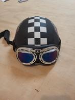 Retro Motorhelm met Bril, Ophalen of Verzenden, Gebruikt, Medium, Onbekend