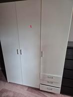 Witte kledingkast - veel opbergruimte!, Ophalen, Gebruikt, 100 tot 150 cm, 200 cm of meer