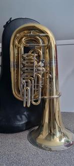 Tuba Miraphone 186 Bes Bas 5 cilinders + koffer, Ophalen of Verzenden