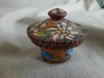 Houten snuisterijendoosje, gebloemd, Antiek en Kunst, Curiosa en Brocante, Ophalen of Verzenden