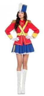 Leuke rood/blauw/geel FANFARE set, Ophalen, Carnaval, Nieuw, Kleding