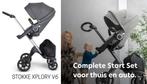 Stokke Xplory 6 - Zeer complete start set voor thuis en auto, Overige merken, Kinderwagen, Ophalen of Verzenden, Verstelbare duwstang
