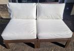 Witte Ikea Duvholmen/Frosen tuinkussens, Tuin en Terras, Ophalen, Zo goed als nieuw