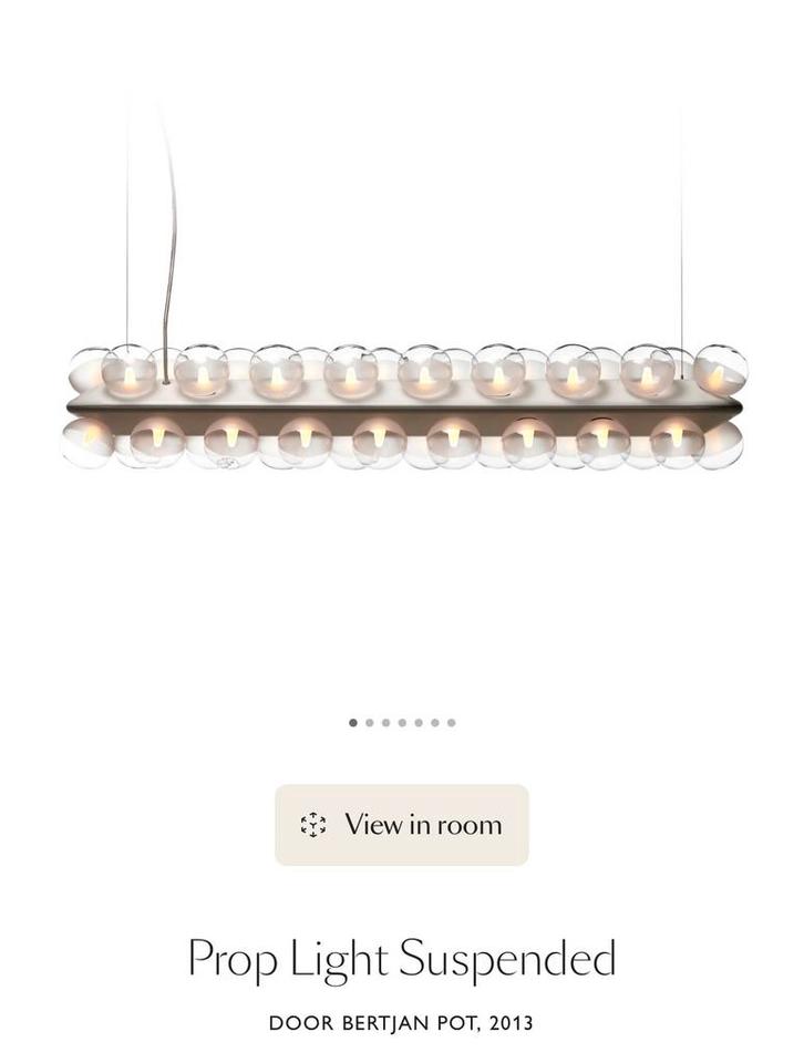 NIEUW - Moooi Prop Light Double Horizontal, Huis en Inrichting, Lampen | Hanglampen, Nieuw, 75 cm of meer, Glas, Kunststof, Ophalen of Verzenden