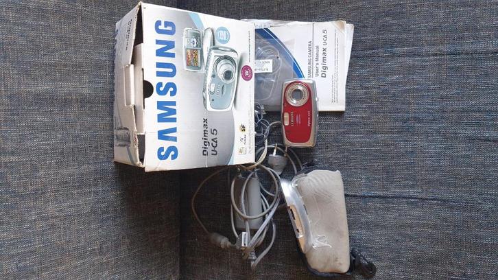 Samsung Digimax U-CA 5 camera met doos en kabels, Audio, Tv en Foto, Fotocamera's Digitaal, Gebruikt, Compact, Samsung, 8 keer of meer