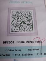 Borduurpakket Home sweet home 33 x 36 cm 14CT Aida, Ophalen of Verzenden, Nieuw, Handborduren, Borduurpakket