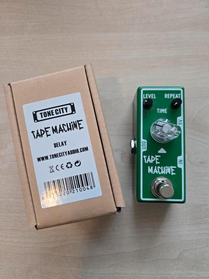 Tone City Tape Machine Delay Pedaal, Muziek en Instrumenten, Effecten, Zo goed als nieuw, Delay of Echo, Ophalen of Verzenden