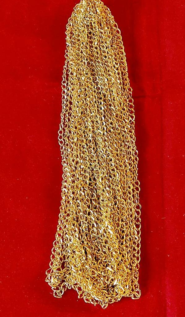 20 Goudkleurige Kettingen - Grove Schakels, Sieraden, Tassen en Uiterlijk, Kettingen, Nieuw, Overige materialen, Goud, Ophalen of Verzenden