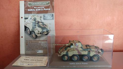 Atlas WW2 schaal 1:43 SDKFZ 234/2 PUMA, Hobby en Vrije tijd, Modelauto's | 1:43, Zo goed als nieuw, Overige typen, Overige merken