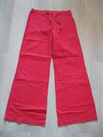 maat M, (38) 1 rode linnen Uptown Woman broek / pantalon, Kleding | Dames, Maat 38/40 (M), Uptown Woman, Ophalen of Verzenden