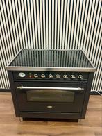 Luxe Fornuis Boretti keramisch met 5 zones antraciet 90 cm, Witgoed en Apparatuur, Fornuizen, Fornello Esperta, Ophalen of Verzenden