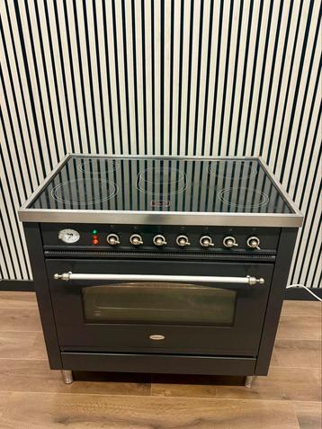 Luxe Fornuis Boretti keramisch met 5 zones antraciet 90 cm beschikbaar voor biedingen