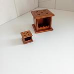 Miniatuur Houten Pijpenstandaard Set stoof, Ophalen of Verzenden