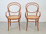 2 Art Nouveau Deco Stoel Jacob & Josef Kohn Wien Thonet 20e, Riet of Rotan, Twee, Art deco vintage, Ophalen of Verzenden