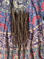 12 nieuwe grijs-bruine human hair dread extensions nu 54€, Ophalen of Verzenden, Nieuw, Pruik of Haarverlenging
