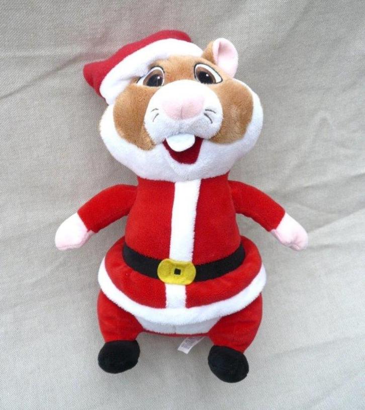 Albert Heijn Kerstman Hamster 28 cm., Kinderen en Baby's, Speelgoed | Knuffels en Pluche, Zo goed als nieuw, Overige typen, Ophalen of Verzenden