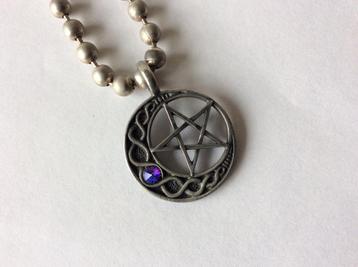 Wicca ketting met pentagram hanger