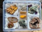 Doos met div. Leuke mineralen., Ophalen of Verzenden, Mineraal
