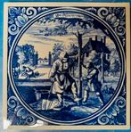 Delftsblauwe tegeltje ´de hovenier´, Ophalen of Verzenden