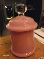 Oud-roze glazen wattenpot, Ophalen of Verzenden, Zo goed als nieuw