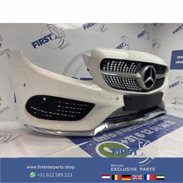 W205 AMG VOORBUMPER COMPLEET + DIAMOND GRIL WIT C KLASSE 201 beschikbaar voor biedingen