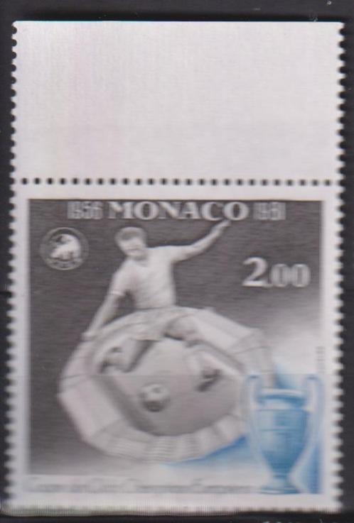 Monaco 1981 UEFA 25 jaar Europacup Voetbal met TAB, Postzegels en Munten, Postzegels | Thematische zegels, Postfris, Sport, Ophalen of Verzenden
