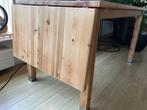 Massief houten tafel met verlenging, Huis en Inrichting, Tafels | Eettafels, Ophalen, Gebruikt, 100 tot 150 cm, 50 tot 100 cm