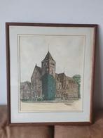 Raadhuis Zeist 1979 Cees Bijman ingekleurd, Antiek en Kunst, Kunst | Etsen en Gravures, Ophalen