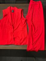 Rode pantalon en gilet MSmode (mag ook los gekocht worden), Ophalen of Verzenden, Zo goed als nieuw, Maat 46/48 (XL) of groter