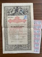Oostenrijkse Staats-Schuldverschrijving met registratiezegel, Verzenden, Voor 1920, Aandeel