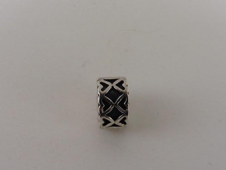 Zilveren Pandora bedel/stopper                         Z40hh, Sieraden, Tassen en Uiterlijk, Bedels, Gebruikt, Pandora, Zilver