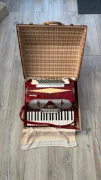 Italiaanse Rossini Accordeon - 80 Bas, Gebruikt, 80-bas, Toetsaccordeon, Met koffer