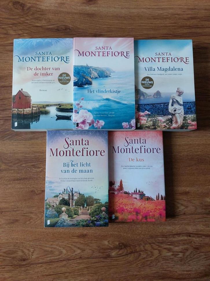 Romans • Santa Montefiore • o.a. Het vlinderkistje, Boeken, Romans, Zo goed als nieuw, Ophalen of Verzenden