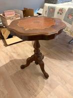 Antiek mahonie bijzettafel met printinlage, Ophalen