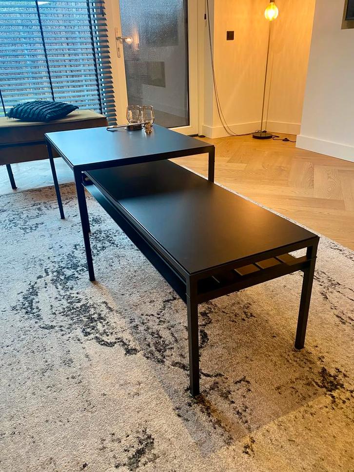 Set zwarte salontafels - modern en stijlvol, Huis en Inrichting, Tafels | Salontafels, Minder dan 50 cm, 50 tot 100 cm, Ophalen
