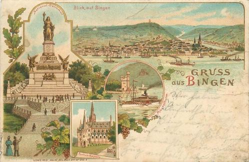 (701-305-041) Bingen Litho, Verzamelen, Ansichtkaarten | Buitenland, Duitsland, Verzenden