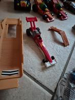 Hot wheels car wash en track builder met auto's, Ophalen of Verzenden