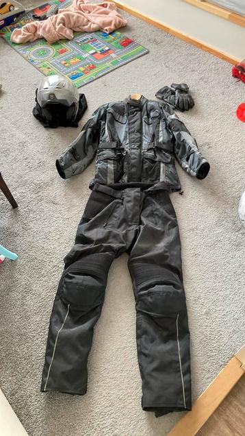 EVOLUTION Motorjas + Motorbroek + Handschoenen + Helm beschikbaar voor biedingen