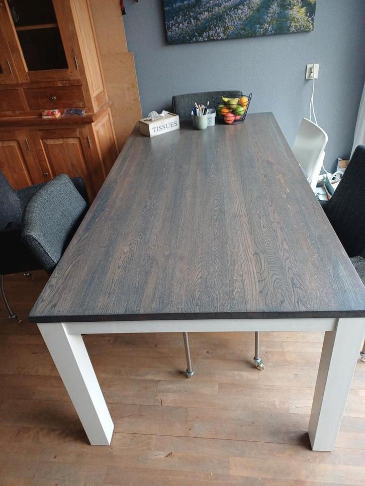 Mooie Eetkamer Tafel, Huis en Inrichting, Tafels | Eettafels, Gebruikt, 50 tot 100 cm, 200 cm of meer, Rechthoekig, Ophalen