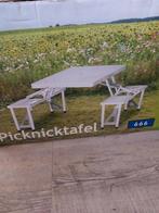 Picknicktafel - Ideaal voor buiten!, Aluminium, Ophalen of Verzenden, Zo goed als nieuw, Inklapbaar