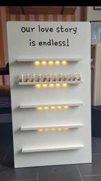 Bord voor mini stolpjes | Bruiloft | Bedankjes, Hobby en Vrije tijd, Feestartikelen, Ophalen, Zo goed als nieuw, Versiering, Geboorte of Huwelijk