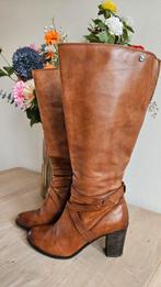 No Stress Cognac Leren Laarzen, Hoge laarzen, Bruin, Ophalen of Verzenden, Zo goed als nieuw