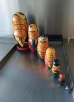 Russische staatshoofden - Maroesjka poppetjes - 7 poppetjes, Verzamelen, Poppetjes en Figuurtjes, Ophalen of Verzenden, Gebruikt
