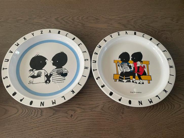 Fiep Westendorp Borden - 2 stuks, Kinderen en Baby's, Speelgoed | Babyspeelgoed, Zo goed als nieuw, Overige typen, Ophalen of Verzenden