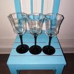 Luminarc Octime black wijnglazen en champagneglazen 6 stuks, Ophalen, Glas of Glazen, Gebruikt, Glas