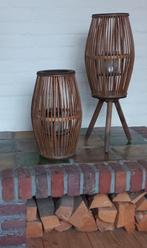Rotan lantaarn - windlicht, Ophalen, Zo goed als nieuw, Minder dan 50 cm