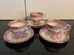 3 x kop & schotel - Seltmann Weiden rood, Ophalen